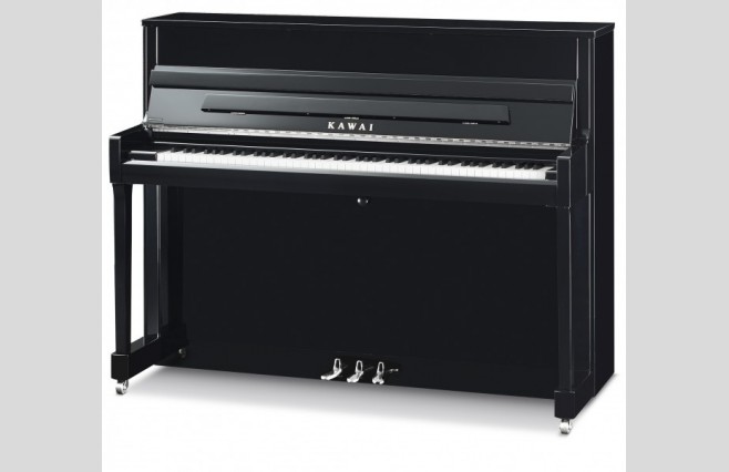 Kawai K-200 SL Ebony Polished Upright Piano All Inclusive Package - Image 1