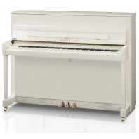 Kawai K-200 Snow White Polished Upright Piano