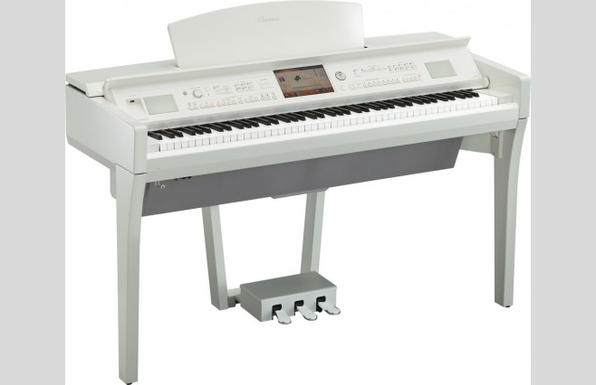 Used Yamaha CVP709 Polished White Digital Piano Only - Image 2