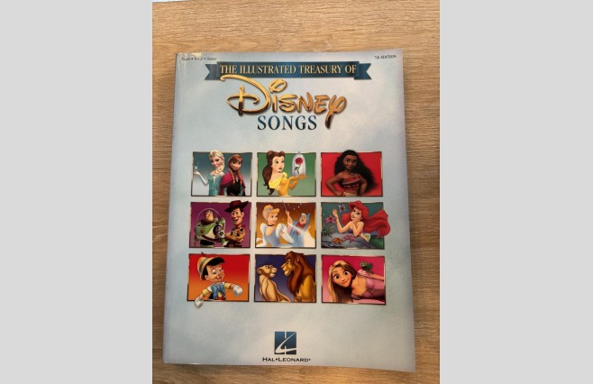 Used Illustrated Treasury Of Disney Songs Piano/Vocal/Guitar Book - REF 0002 - Image 1