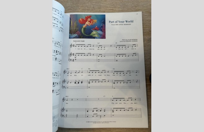 Used Illustrated Treasury Of Disney Songs Piano/Vocal/Guitar Book - REF 0002 - Image 4