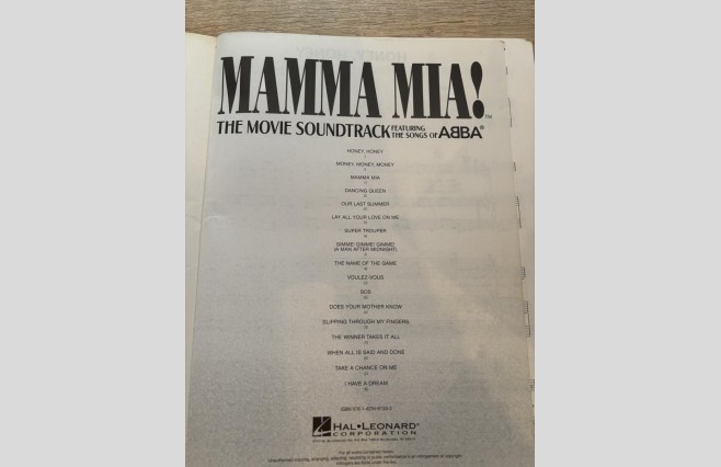 Used Mamma Mia The Soundtrack Piano/Vocal/Guitar Book - REF 0004 - Image 2