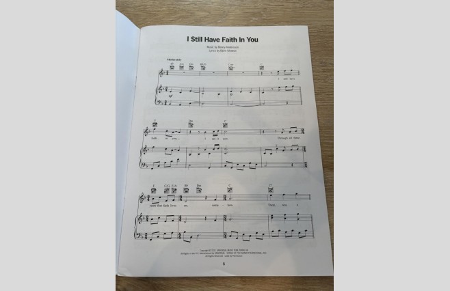 Used Abba Voyage Piano/Vocal/Guitar Book - REF 0009 - Image 3