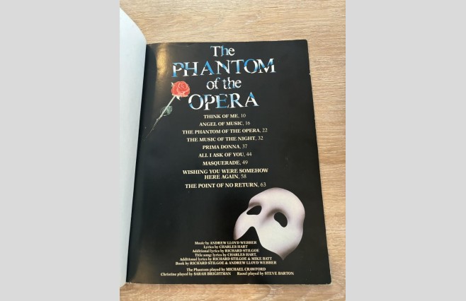 Used Phantom Of The Opera Piano/Vocal/Guitar Book - REF 0023 - Image 2