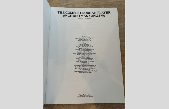 Used The Complete Organ Player, Christmas Songs - REF 0025 - Image 2