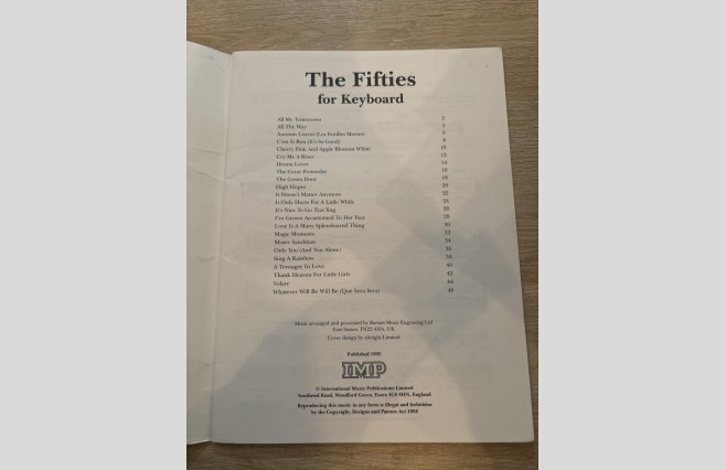 Used The Fifties Easy Keyboard Book REF 0056 - Image 2