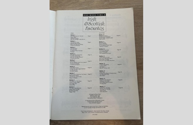 Used Irish and Scottish Favourites Music Book REF 0063 - Image 2