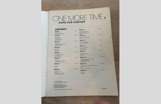 Used One More Time 2, Pops For Parties Music Book REF 0071 - Image 2