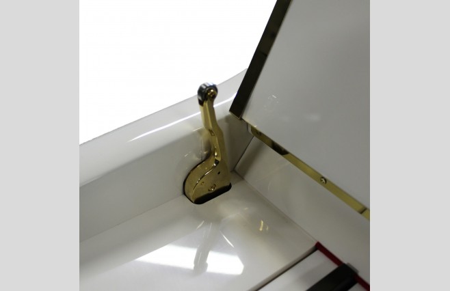 Steinhoven SU 112 Polished White Upright Piano - Image 6