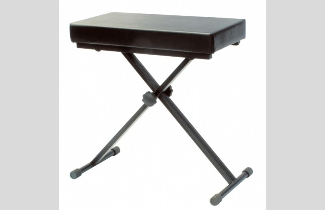 Adjustable Height Black Keyboard Stool with Extra Padded Top - Image 1
