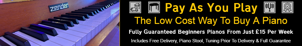Pay As You Play - Pianos From Just &pound;15 Per Week